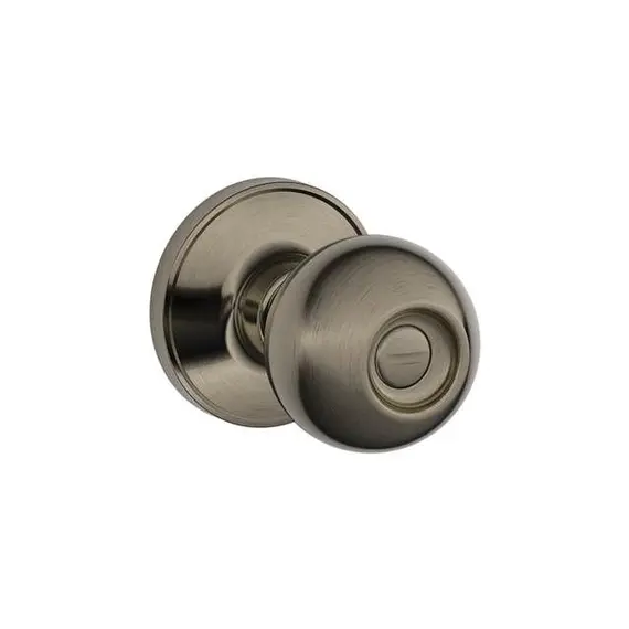 Schlage Residential - J Series J40CNA620 Privacy Lock Corona Knob with 16254 Latch and 10101 Strike Antique Nickel Finish