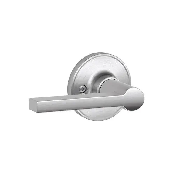 Schlage Residential - J Series JH59SOL626 Interior Active Handleset Trim Solstice Lever with 16258 Latches and 10268 Strikes Satin Chrome Finish