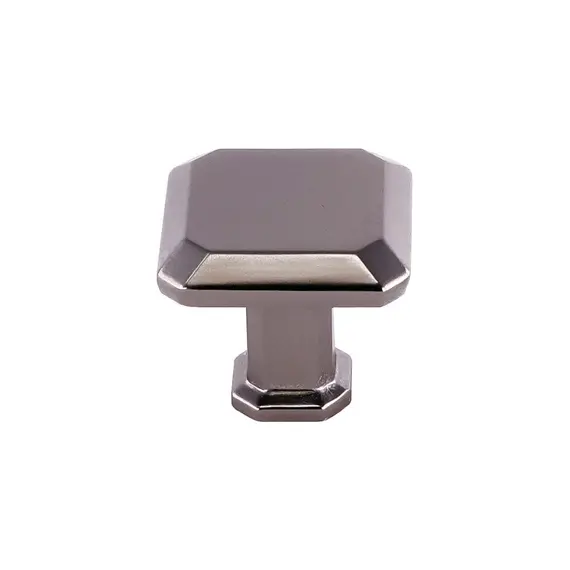 Pride Industrial K92230DP 1" Square Cabinet Knob Dark Pewter Finish