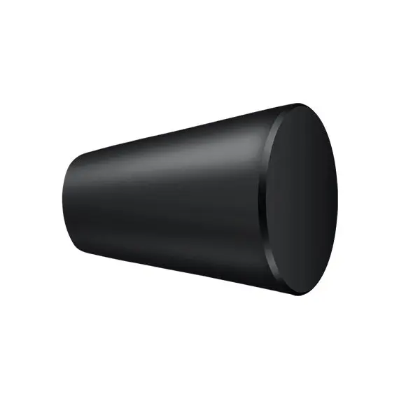 Deltana KC20U19 Knob Cone Cabinet 1"; Black Finish