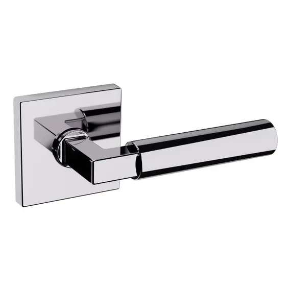 Baldwin L029260RDM Preconfigured L029 Lever with R017 Rose Right Hand Half Dummy Lock Bright Chrome Finish