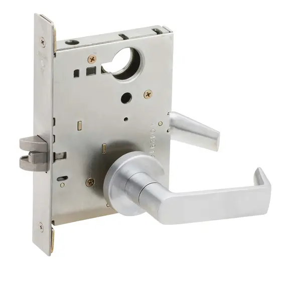 Schlage Commercial L901006A626 Passage Latch Mortise Lock with 06 Lever and A Rose Satin Chrome Finish