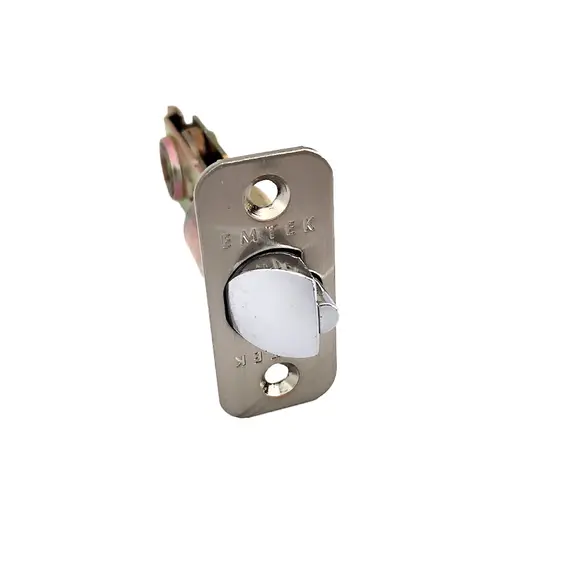 Emtek LC4-DLB275R-US15 Key in Lever or Knob 2-3/4" Backset 1/4" Radius Corner Deadlatch Satin Nickel Finish