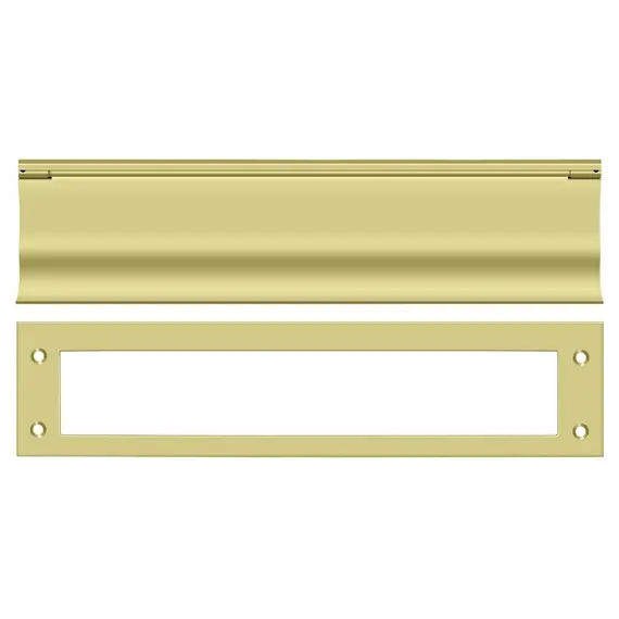 Deltana MS0030U3 Mail Slot; Heavy Duty; Bright Brass Finish