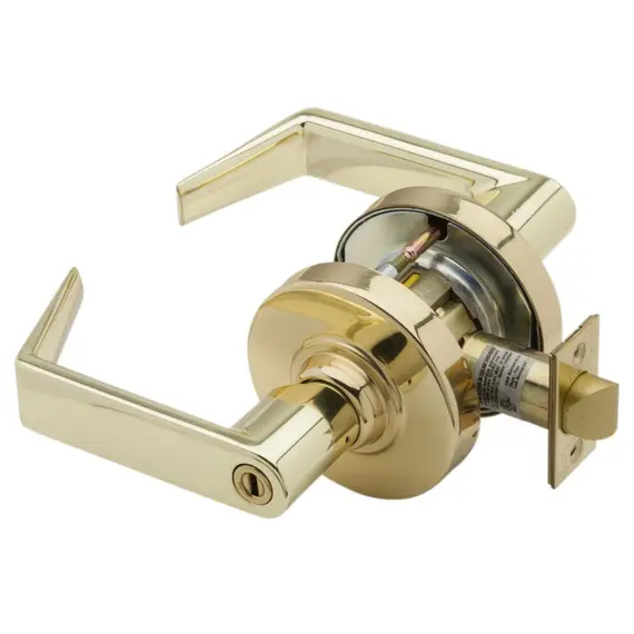 Schlage Commercial ND40RHO605 ND Series Privacy Rhodes with 13-248 Latch 10-025 Strike Bright Brass Finish