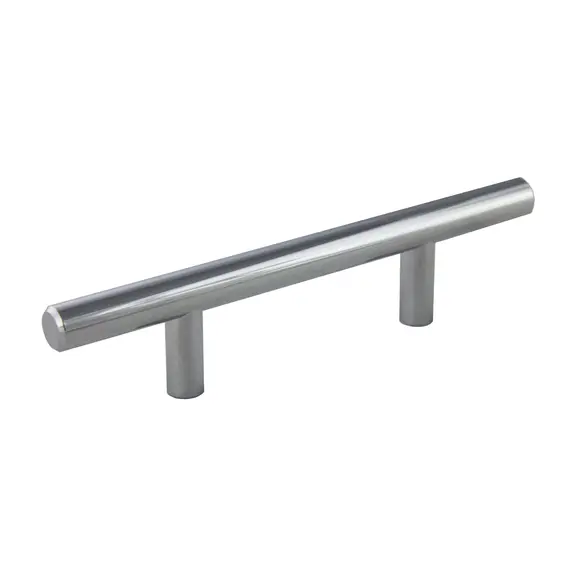 Pride Industrial P106PC 6" Bar Cabinet Pull with 3" Center to Center Polished Chrome Finish