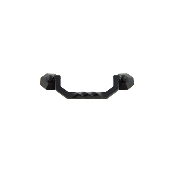 Pride Industrial P1700BK 6-1/8" Twist Bail Cabinet Pull with 4-1/2" Center to Center Matte Black Finish