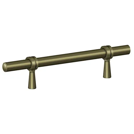 Deltana P311U5 Adjustable Pull 6-1/2"; Antique Brass Finish