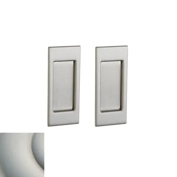 Baldwin PD006056PASS Small Santa Monica Passage Set 2-1/2" Backset Sliding Door Lock Lifetime Satin Nickel Finish