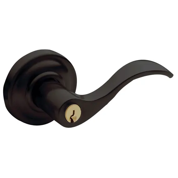 Baldwin 5255102LENT Left Hand 5255 Wave Lever Emergency Egress Keyed Entry Oil Rubbed Bronze Finish