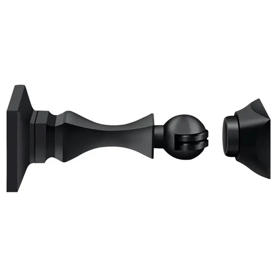 Deltana MDH35U19 Magnetic Door Holder 3-1/2"; Black Finish