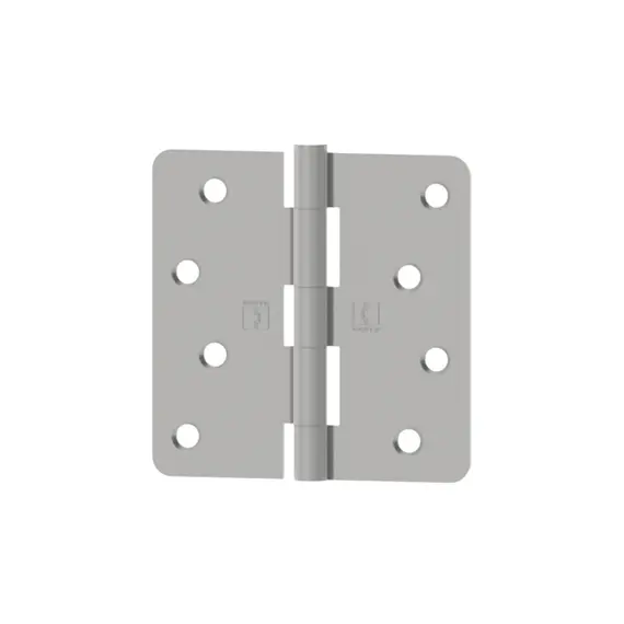 Hager RC1741326D14 Pair of 3" x 3" 1/4” Radius Full Mortise Residential Plain Bearing Hinges Satin Chrome Finish