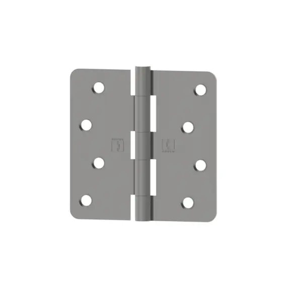 Hager RC174141514.BX Box of Two 4" x 4" 1/4” Radius Full Mortise Residential Plain Bearing Hinge Satin Nickel Finish