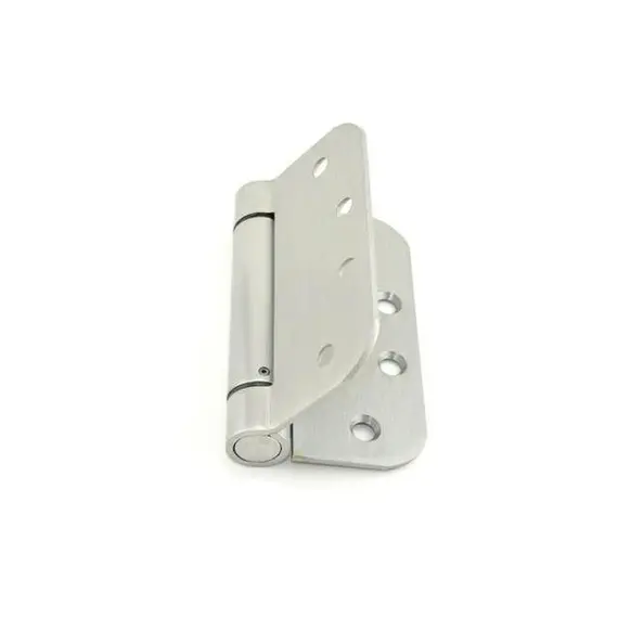 Best Hinges RD2068R426D 4" x 4" 5/8" Radius Standard Weight Spring Hinge # 422206 Satin Chrome Finish