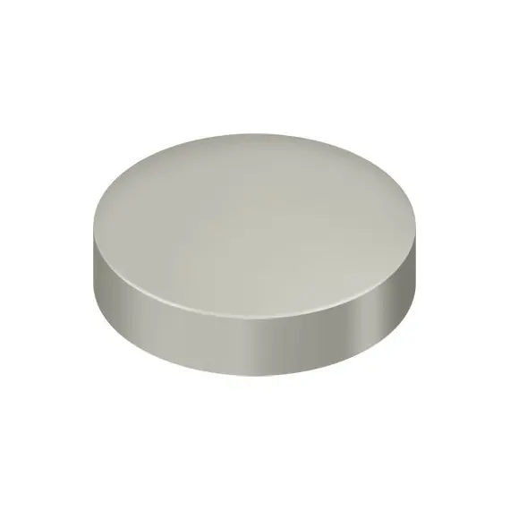 Deltana SCF100U15 Screw Cover; Round; Flat; 1" Diameter; Satin Nickel Finish