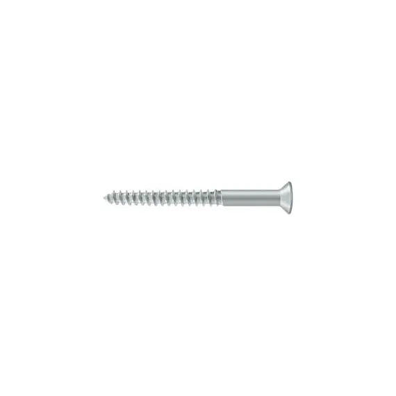 Deltana SCWB1225U26D.BG Bag of 100 Wood Screws; SB; #12 x 2-1/2"; Satin Chrome Finish