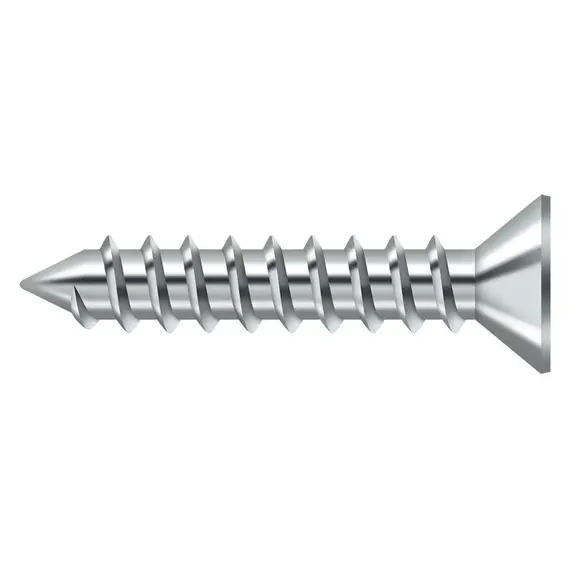 Deltana SCWS12125U26 Wood Screw; ST; #12 x 1-1/4"; Bright Chrome Finish