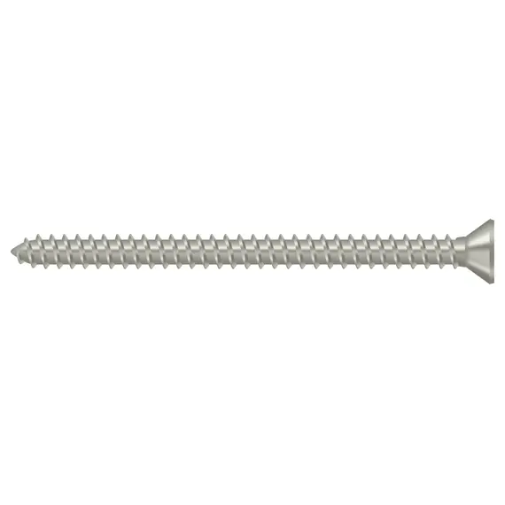 Deltana SCWS925U15 Wood Screw; Steel; #9 x 2-1/2"; Satin Nickel Finish