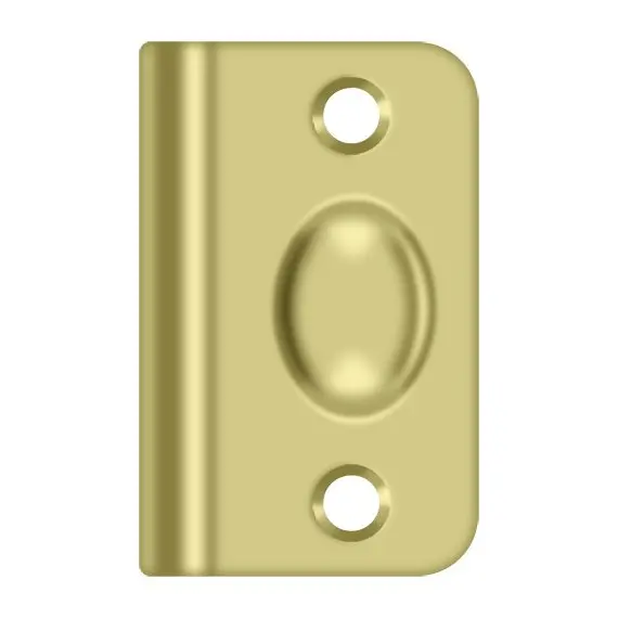 Deltana SPB349U3 Strike Plate for Ball Catch and Roller Catch; Bright Brass Finish