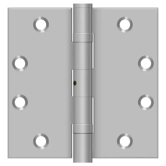 Deltana SS45NBU32D 4-1/2" x 4-1/2" Square Hinge; Satin Stainless Steel Finish