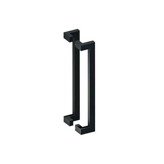 Deltana SSPOBB24U19 24" Back to Back Modern Offset Door Pulls Black Finish