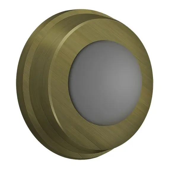 Deltana WB100U5 Flush Bumper 1" Diameter; Antique Brass Finish