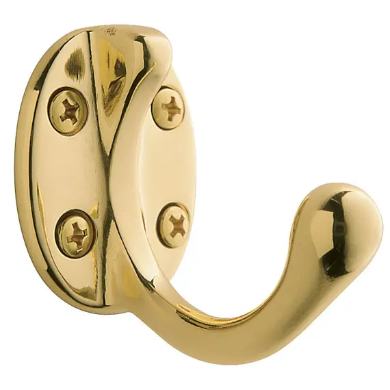 Baldwin 0782003 Costume Hook Lifetime Brass Finish