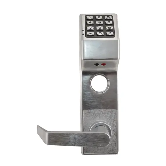 Alarm Lock DL3500CR26D Reversible Classroom Digital Mortise Lock with Straight Lever Satin Chrome Finish