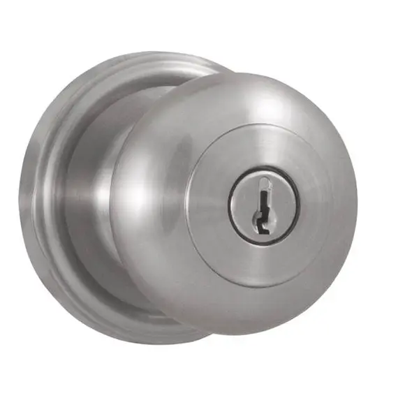 Weslock 00640ININSL23 Impresa Entry Lock with Adjustable Latch and Full Lip Strike Satin Nickel Finish