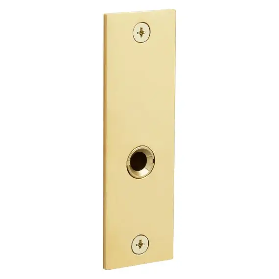 Baldwin 0185003 Modern Door Knocker with Scope Lifetime Brass Finish