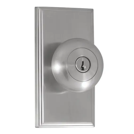 Weslock 03740ININSL23 Impresa Woodward Entry Lock with Adjustable Latch and Full Lip Strike Satin Nickel Finish