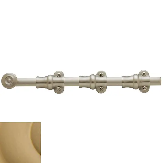 Baldwin 0382033 18" Ornamental Surface Bolt Vintage Brass Finish