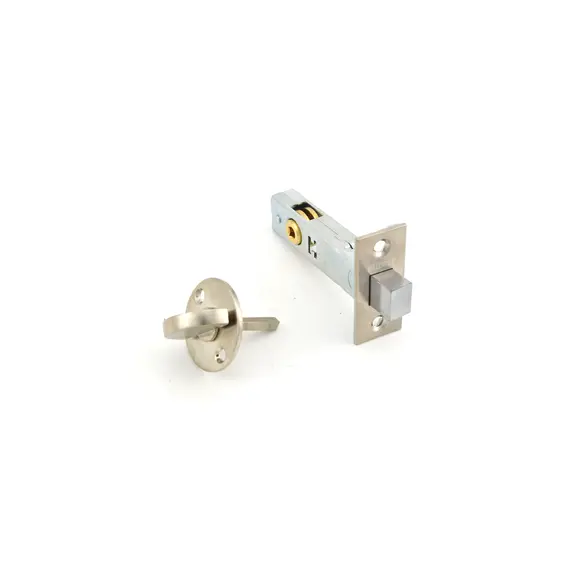 Baldwin 0418056 Contemporary Mortise Door Bolt with 2-3/8" Backset Lifetime Satin Nickel Finish