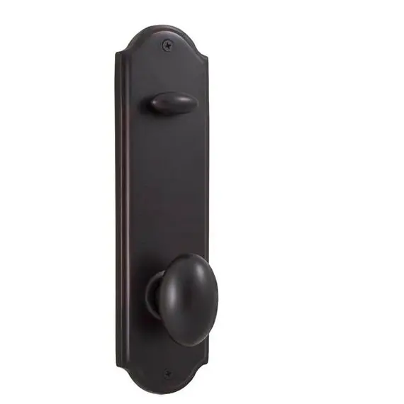 Weslock 06600--J1SL20 Julienne Interior Single Cylinder Handleset Trim for Mansion or Philbrook with Adjustable Latch and Round Corner Strikes Oil Rubbed Bronze Finish