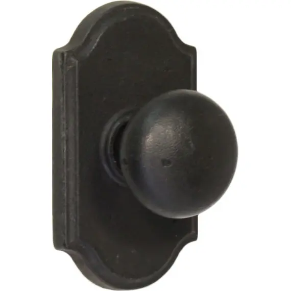 Weslock 07100F2F2SL20 Wexford Premiere Passage Lock with Adjustable Latch and Full Lip Strike Black Finish