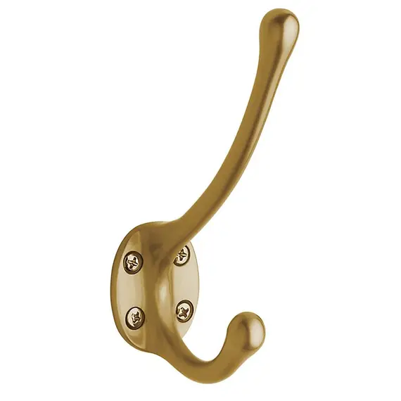 Baldwin 0742033 Costume Hook Vintage Brass Finish