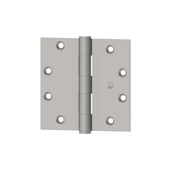 Hager 1191432D 4" x 4" Full Mortise Five Knuckle Standard Weight Plain Bearing Hinge Satin Stainless Steel Finish