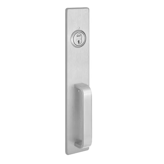 Best Precision 1703A630 Key Retracting Latchbolt Pull Exit Trim with A Pull Satin Stainless Steel Finish