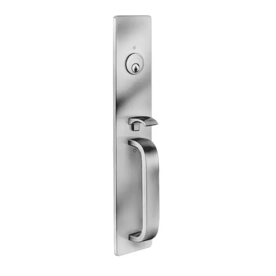 Best Precision 1705A630 Key Control Thumbpiece Pull Exit Trim with A Pull Satin Stainless Steel Finish