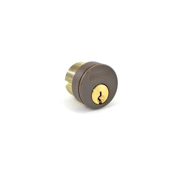 Schlage Commercial 20013C613118 1-1/8" Conventional Mortise Cylinder C Keyway with 3/8" Blocking  with Adams Rite Cam Oil Rubbed Bronze Finish