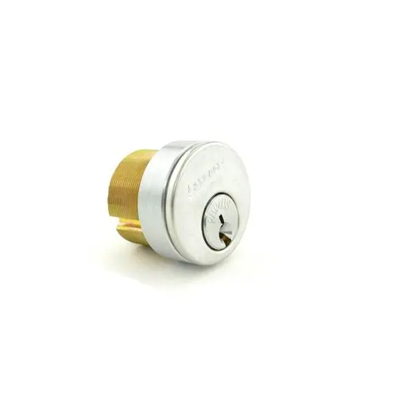 Schlage Commercial 20706C626118 1-1/8" Primus Mortise Cylinder C Keyway with 3/8" Blocking  with Adams Rite Cam Less Key Blank Satin Chrome Finish TND # P01805