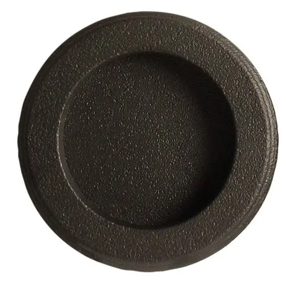 Emtek 2211US10B Round Flush Pull Oil Rubbed Bronze Finish