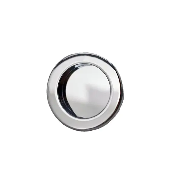 Emtek 2211US26 Round Flush Pull Polished Chrome Finish