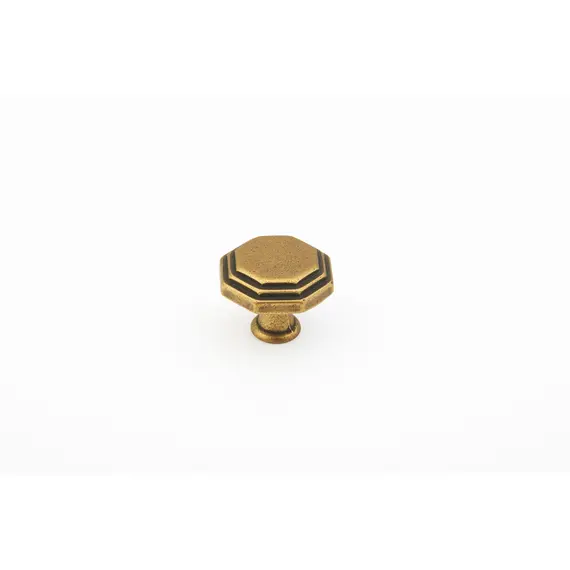 SCHAUB 283-LFBZ Schaub  1-1/8" Firenza Octagonal Cabinet Knob Light Firenza Bronze Finish