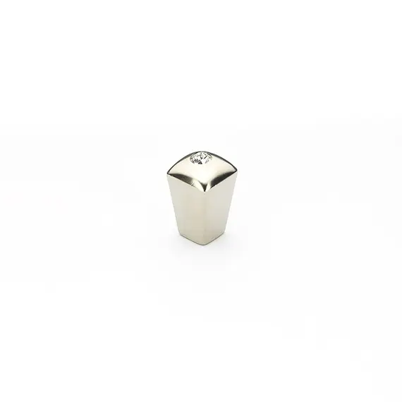 SCHAUB 299-15 Schaub  1/2" Skyevale Crystal Cabinet Knob Satin Nickel Finish