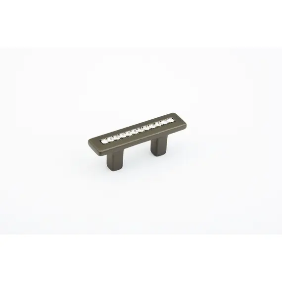 SCHAUB 301-MBZ Schaub  32mm Center to Center Skyevale Cabinet Pull with Crystals Milano Bronze Finish