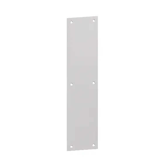 Hager 30S31232D 3" x 12" Square Corner Push Plate Satin Stainless Steel Finish