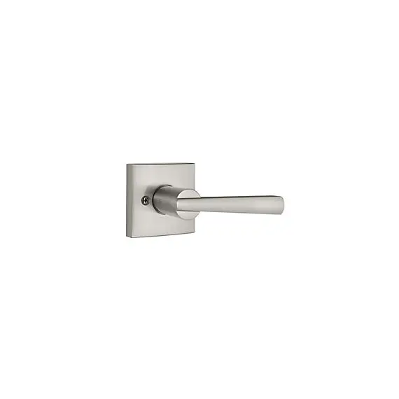 Baldwin 351SPLSQR15 Half Dummy Spyglass Lever with Square Rose Satin Nickel Finish