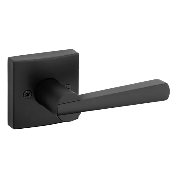 Baldwin 351SPLSQR514 Half Dummy Spyglass Lever with Square Rose Matte Black Finish