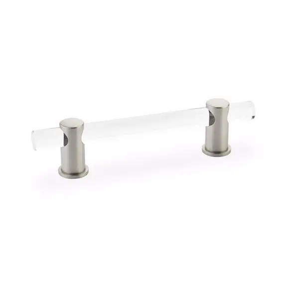 SCHAUB 404-15 Schaub  4" Center to Center Lumiere Cabinet Pull Satin Nickel Finish